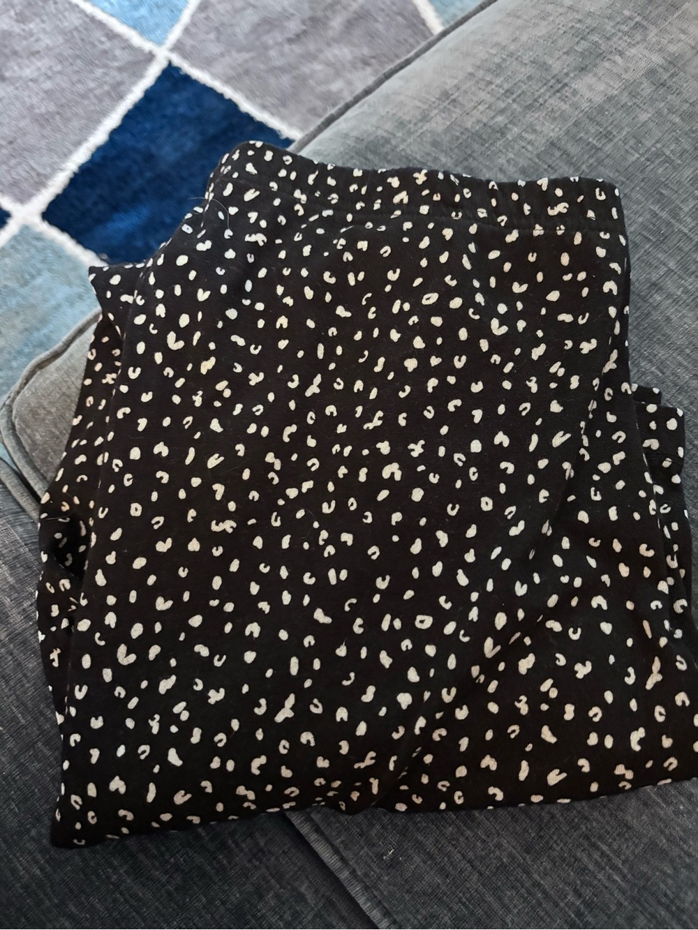 Black and White Ditsy  Dot Women’s Leggings.